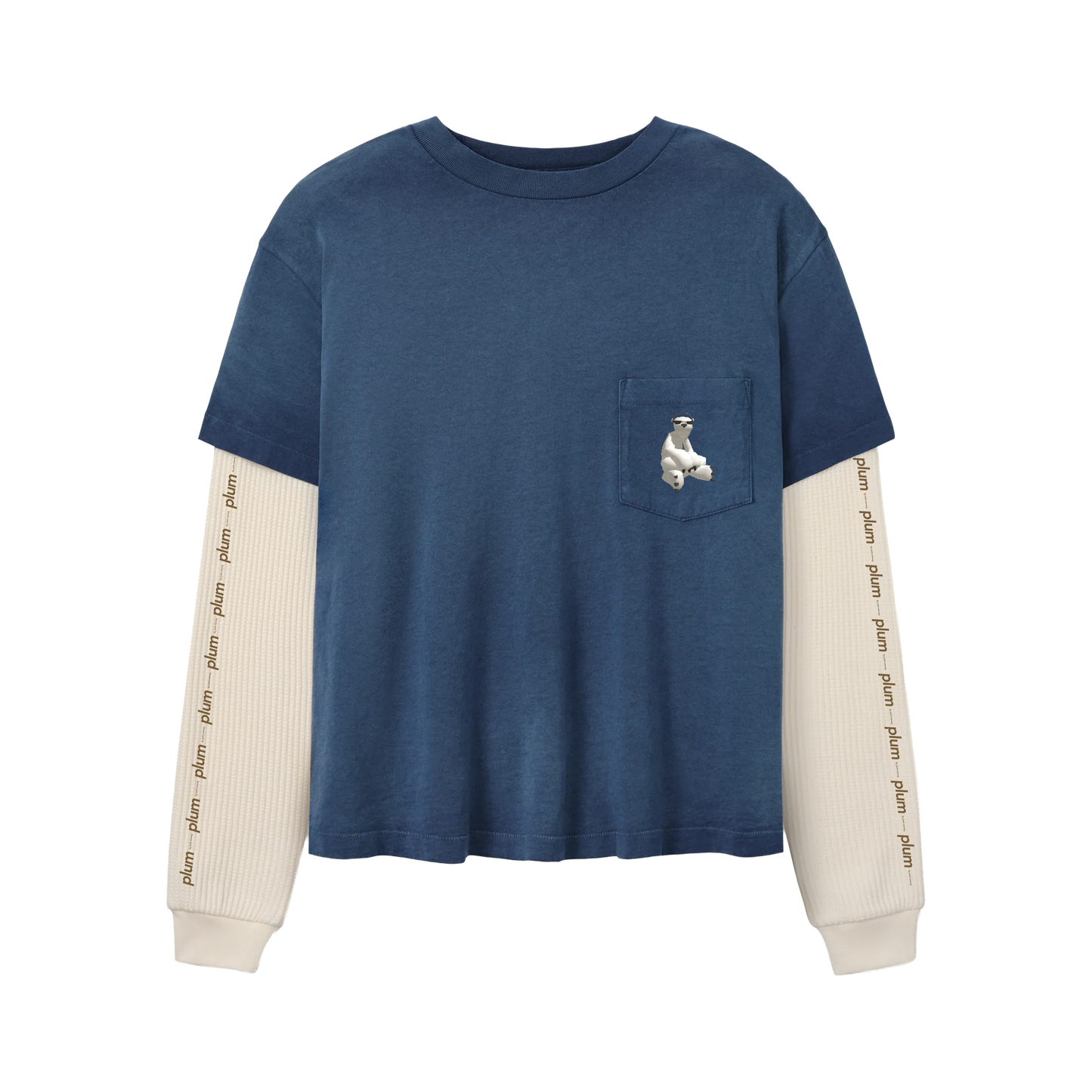 plum long sleeve twofer