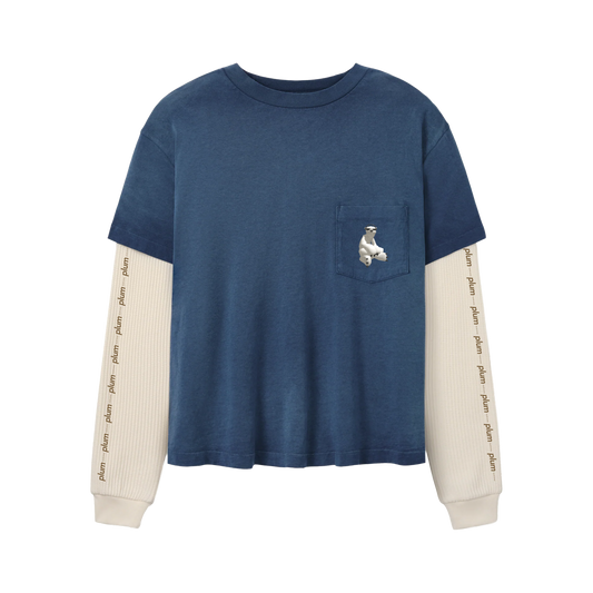 plum long sleeve twofer